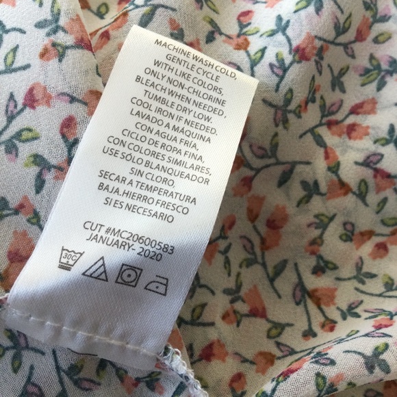 Spirit Of Grace Floral Smocked Top Tiered Midi Dress Size Large - Picture 8 of 10